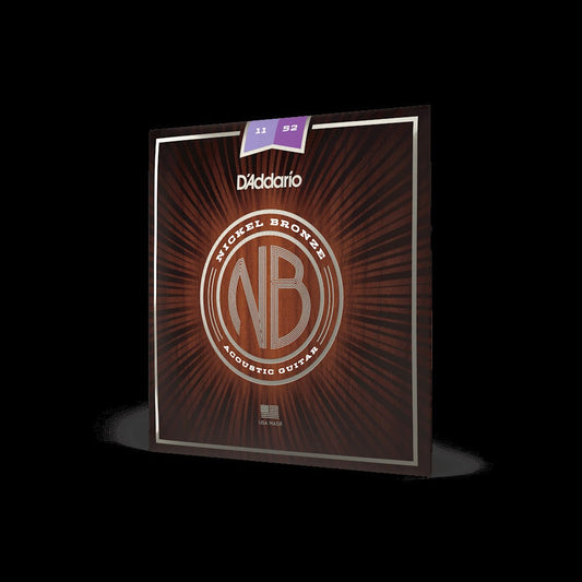 11-52 Custom Light, Nickel Bronze Acoustic Guitar Strings