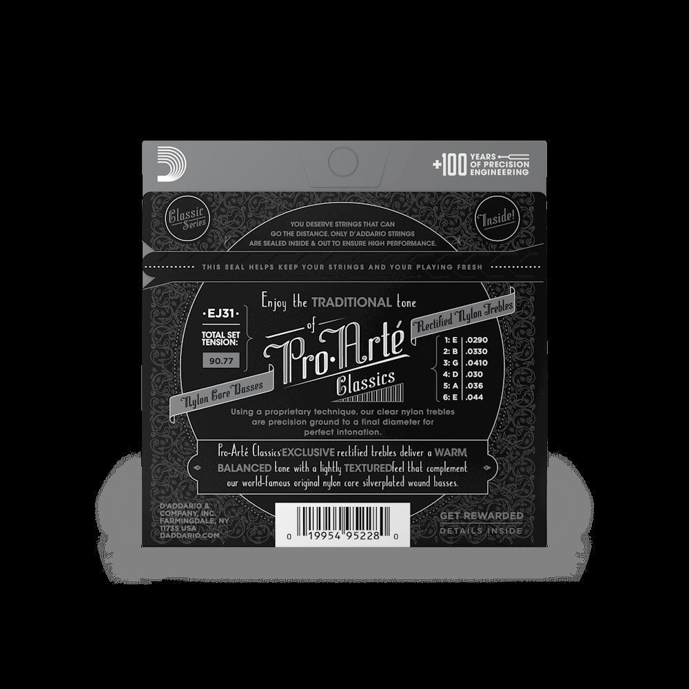Hard Tension, Pro-Arté Rectified Nylon Classical Guitar Strings