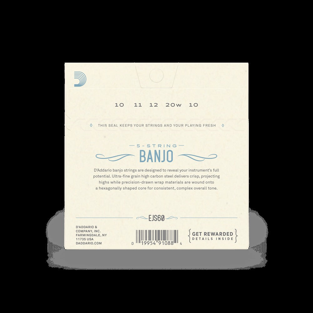 10-20 Light, 5-String, Stainless Steel