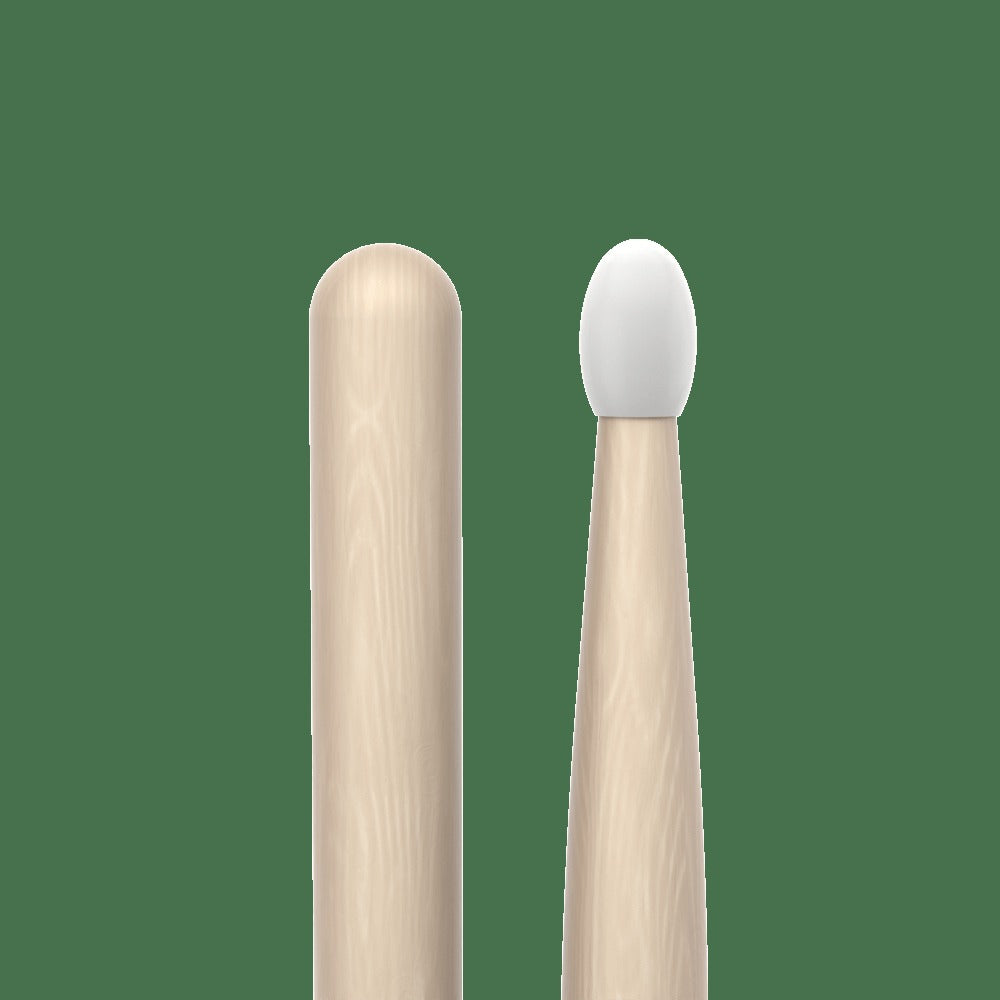 Classic Forward 2B Raw Hickory Drumstick, Oval Nylon Tip