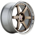 HRE Performance Wheels C106 Satin Bronze Center w/ Polished Clear Outer & Gloss Silver Inner 20x8.5 | 5x114.3 (C106-208551143503SB)