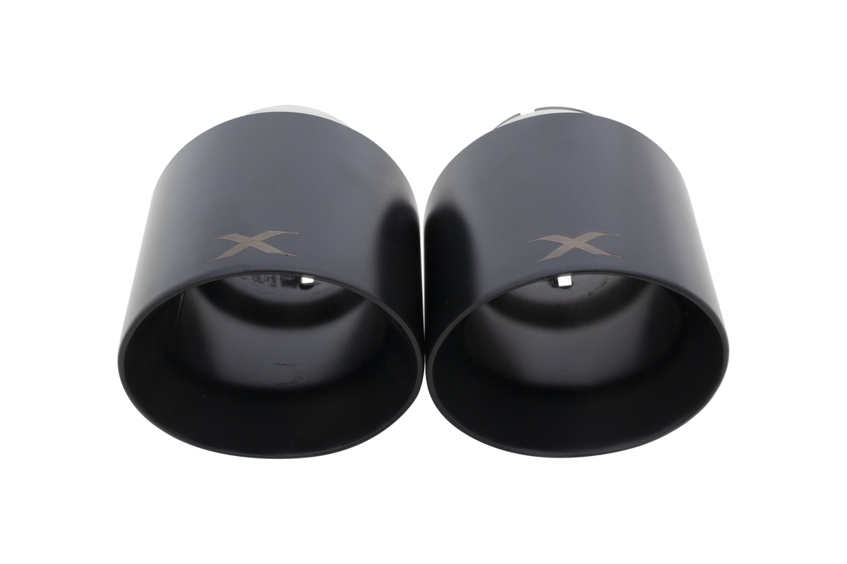 XForce 3" Black Tips | 2011-2019 Jeep Grand Cherokee SRT8 (ESJC13BLKTIPS)