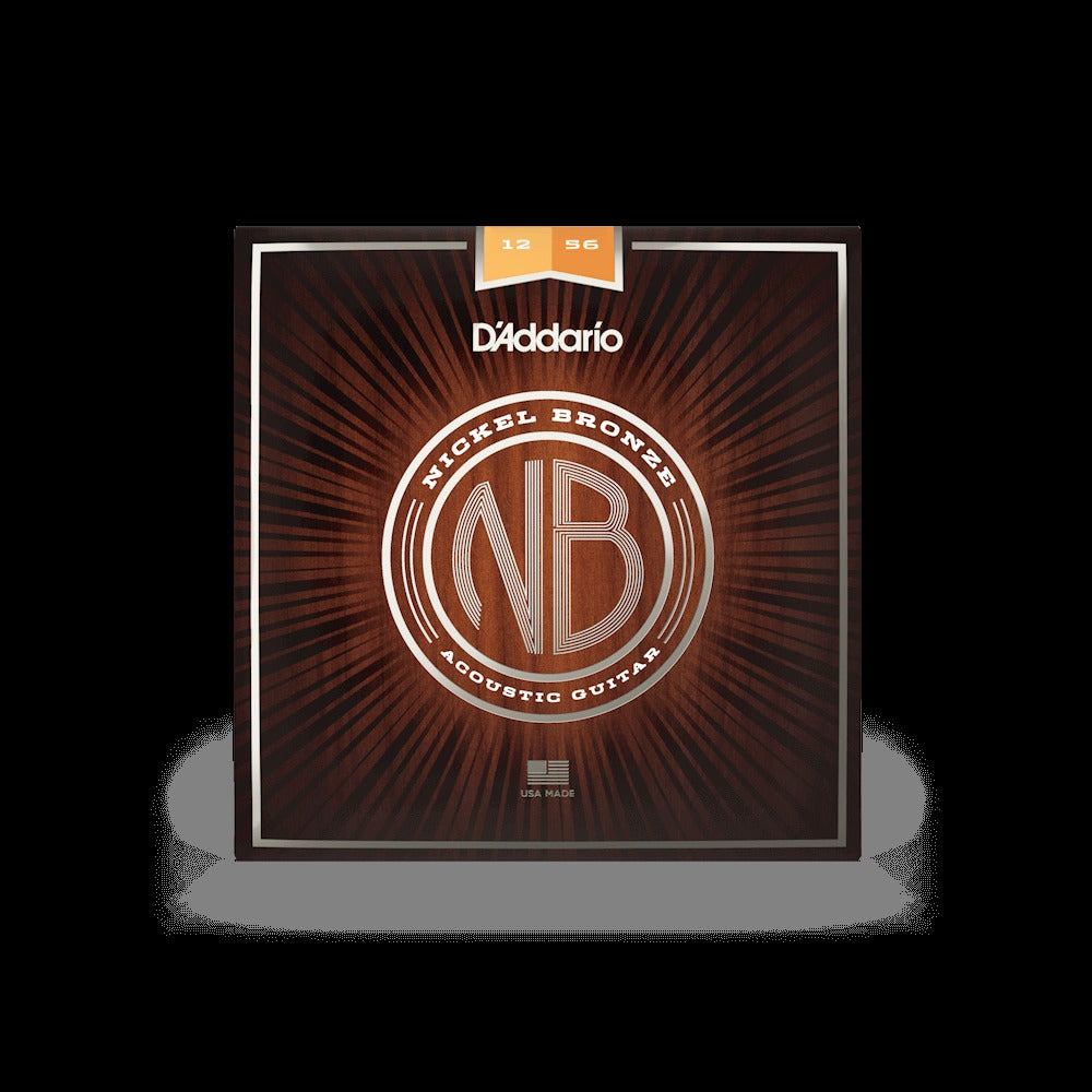 12-56 Light Top/Medium Bottom, Nickel Bronze Acoustic Guitar Strings
