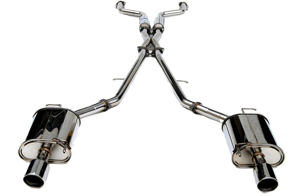 Invidia Q300 Catback Exhaust w/Rolled Stainless Steel Tips | 2007-Up Infiniti G35/G37 Sedan (HS07IG4G3S)