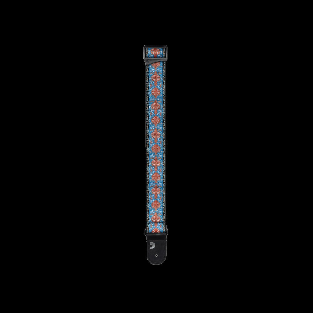 Eco Woven Guitar Strap, Blue & Orange