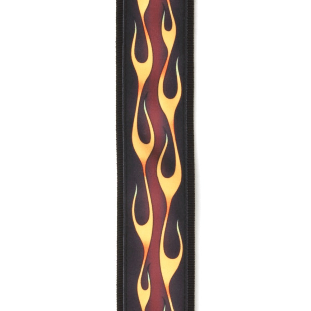 Woven Hot Rod Flames Guitar Straps
