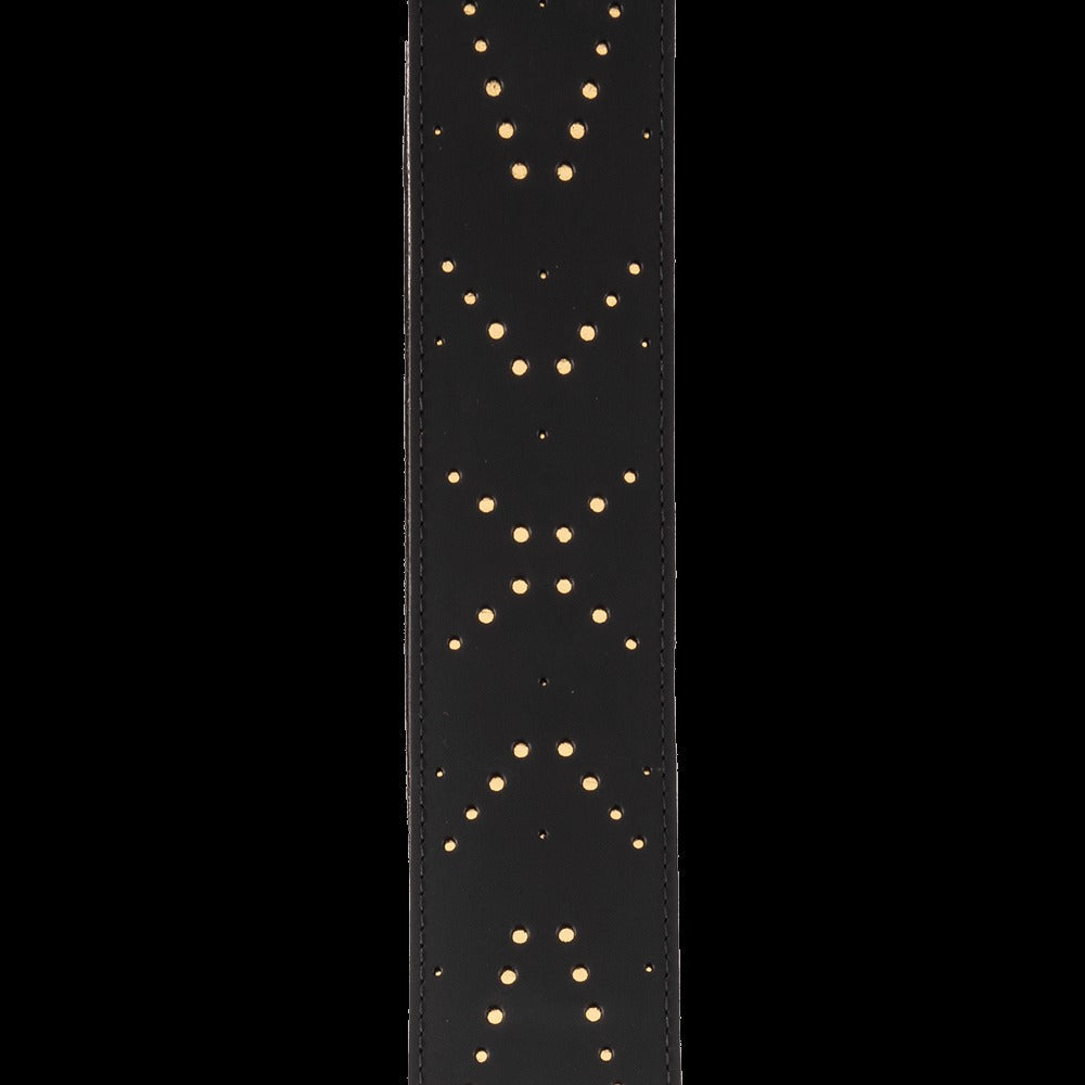 Vented Leather Guitar Strap, Star Dust