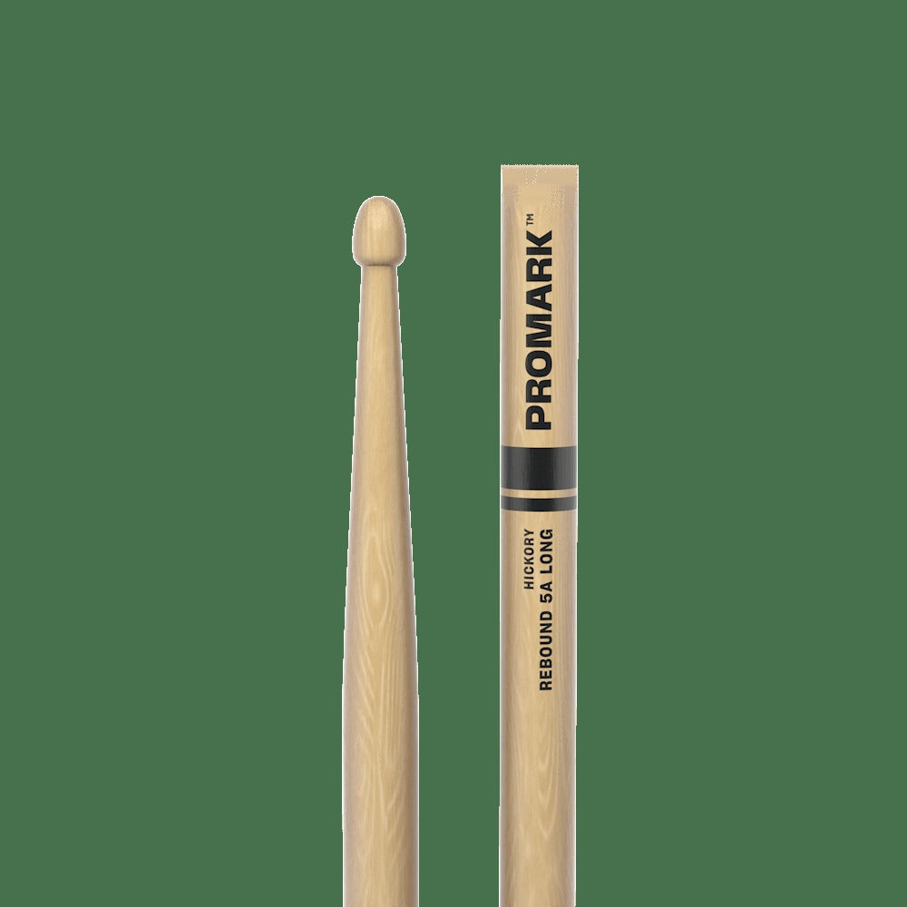 Rebound 5A Long Hickory Drumstick, Acorn Wood Tip