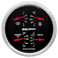 Autometer 5" 100 PSI/100-250 °F/8-18V/240-33 Ω Quad Gauge Designer Black | Universal (1410)