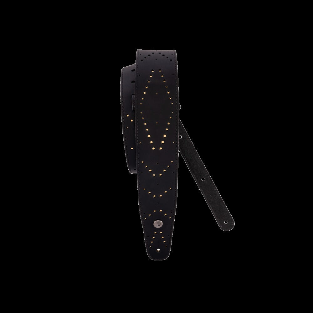 Vented Leather Guitar Strap, Star Dust