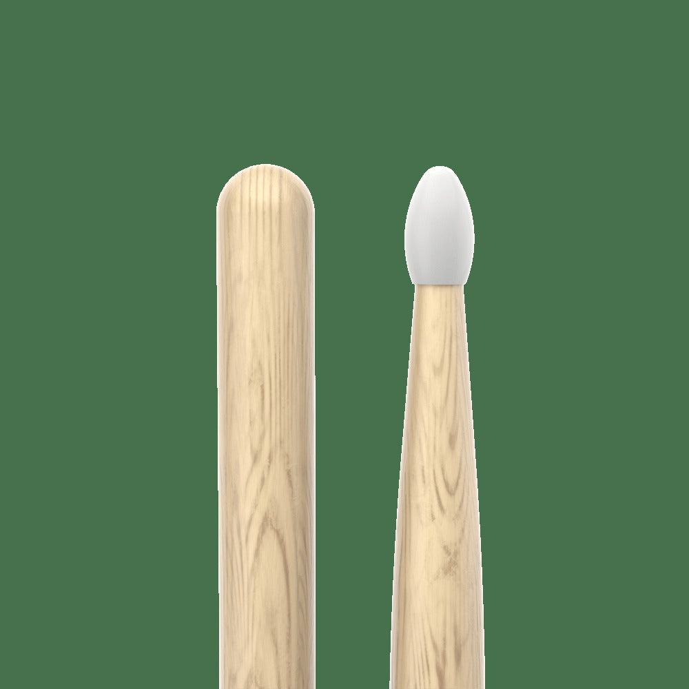 Classic Attack 5A Shira Kashi Oak Drumstick, Oval Nylon Tip