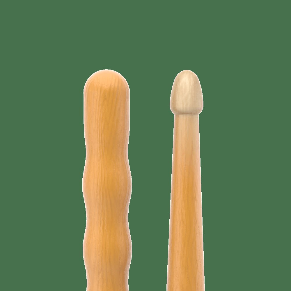 Glenn Kotche Active Wave ActiveGrip Clear Hickory Drumstick, Wood Tip