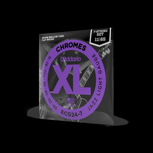 11-65 Jazz Light 7-String, XL Chromes Electric Guitar Strings