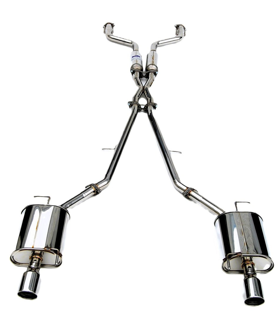 Invidia Q300 Catback Exhaust w/Rolled Stainless Steel Tips | 2007-Up Infiniti G35/G37 Sedan (HS07IG4G3S)
