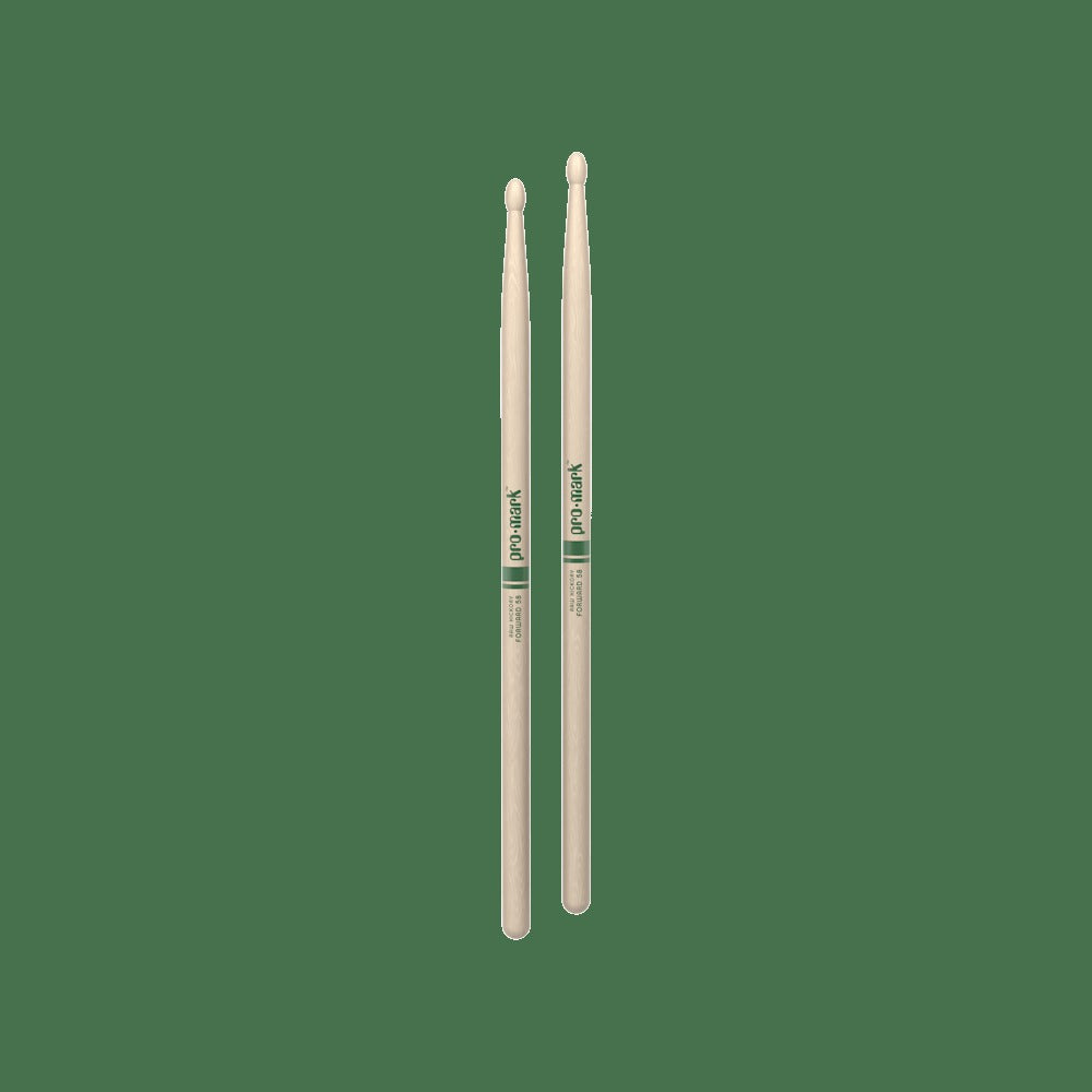 Classic Forward 5B Raw Hickory Drumstick, Oval Wood Tip