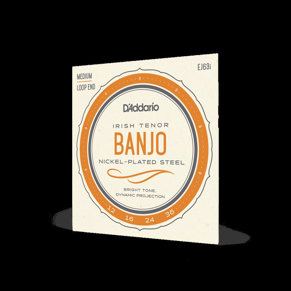 12-36 Medium, 4-String, Irish Tenor, Nickel
