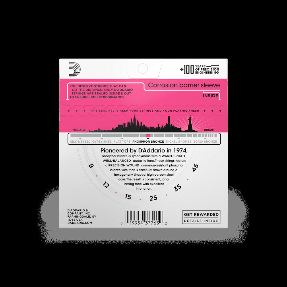 09-45 Super Light, Phosphor Bronze Acoustic Guitar Strings