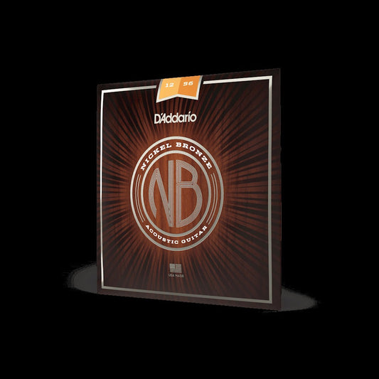 12-56 Light Top/Medium Bottom, Nickel Bronze Acoustic Guitar Strings