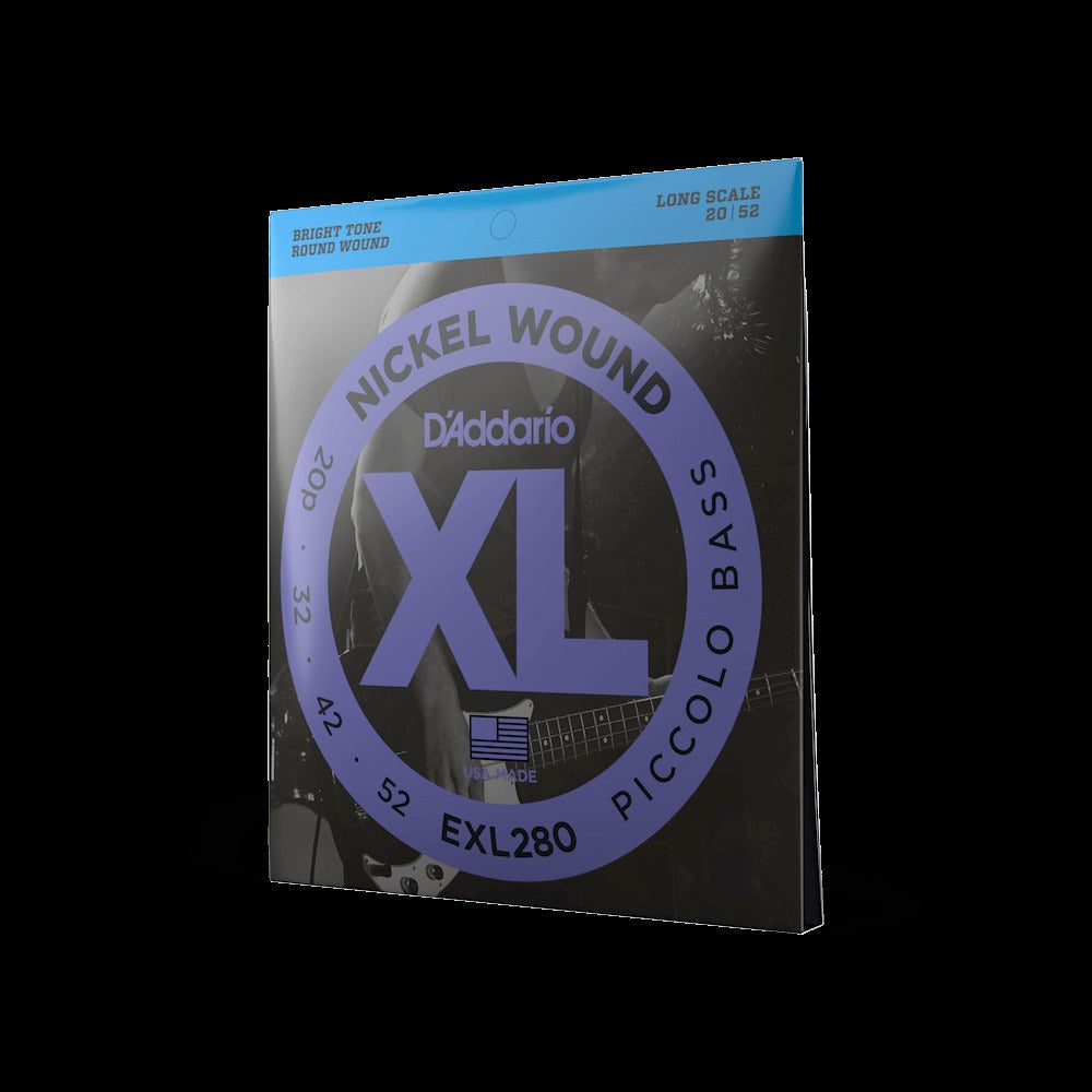 20-52 Piccolo, Long Scale, XL Nickel Bass Strings