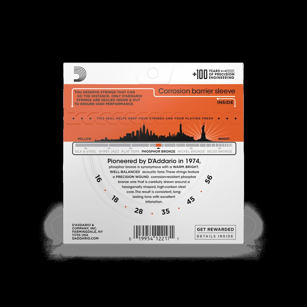 16-56 Medium Resophonic, Phosphor Bronze Resophonic Guitar Strings