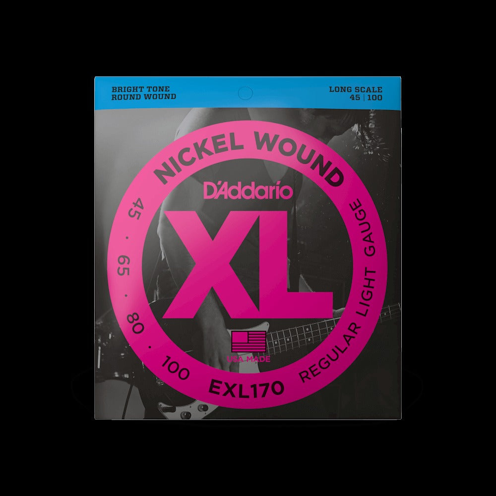 45-100 Regular Light, Long Scale, XL Nickel Bass Strings