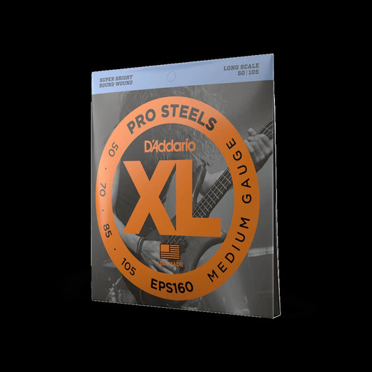 50-105 Medium, Long Scale, XL ProSteels Bass Strings