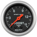Autometer 2-1/16" 0-15 PSI Boost Gauge SPORT-COMP | Universal (3302)