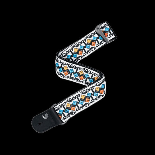 Eco Woven Guitar Strap, White