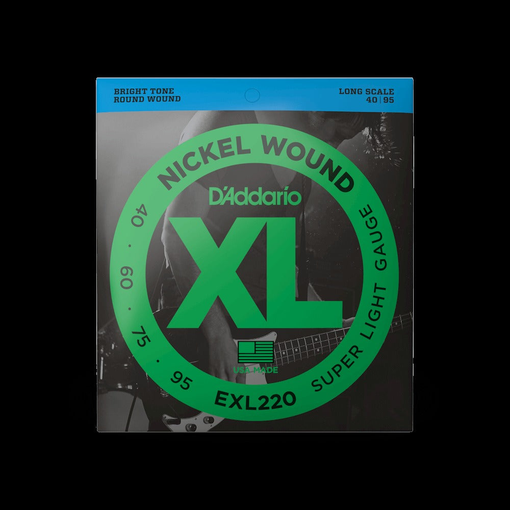 40-95 Super Light, Long Scale, XL Nickel Bass Strings