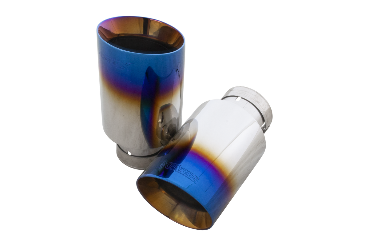 XForce Burnt Blue Tips | 2016-2021 BMW M240i & M240iX (ESBM2SBLUTIP)