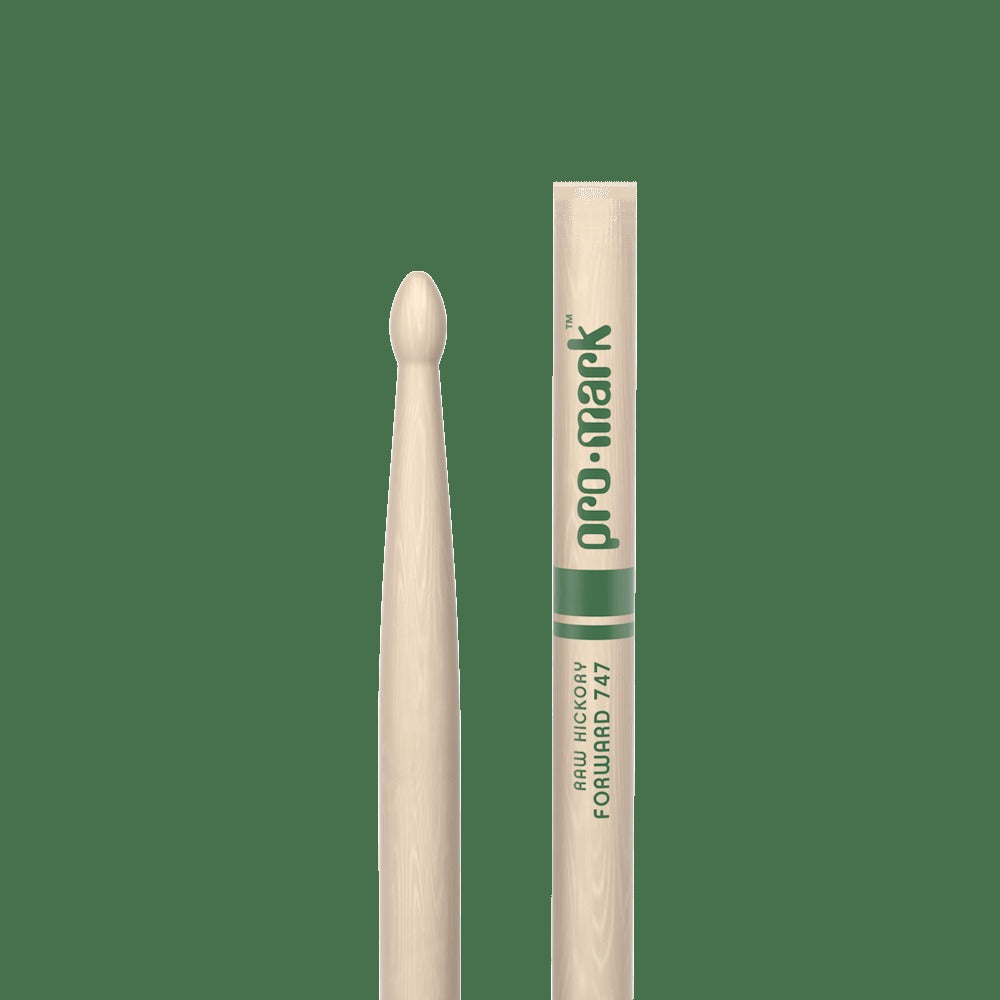 Classic Forward 747 Raw Hickory Drumstick, Oval Wood Tip