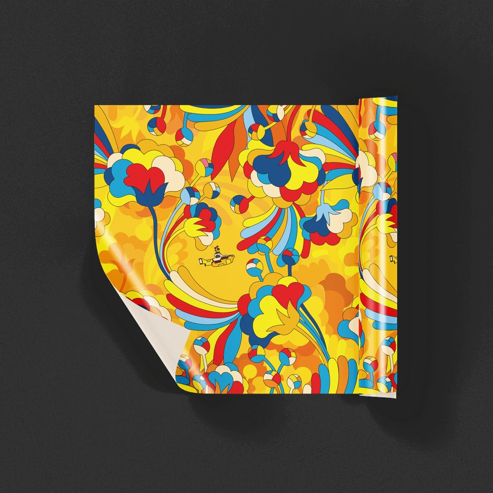 Beatles Yellow Submarine Wrapping Paper Bundle