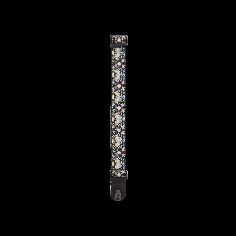Pad Lock Woven Guitar Strap, Phoenix Dream
