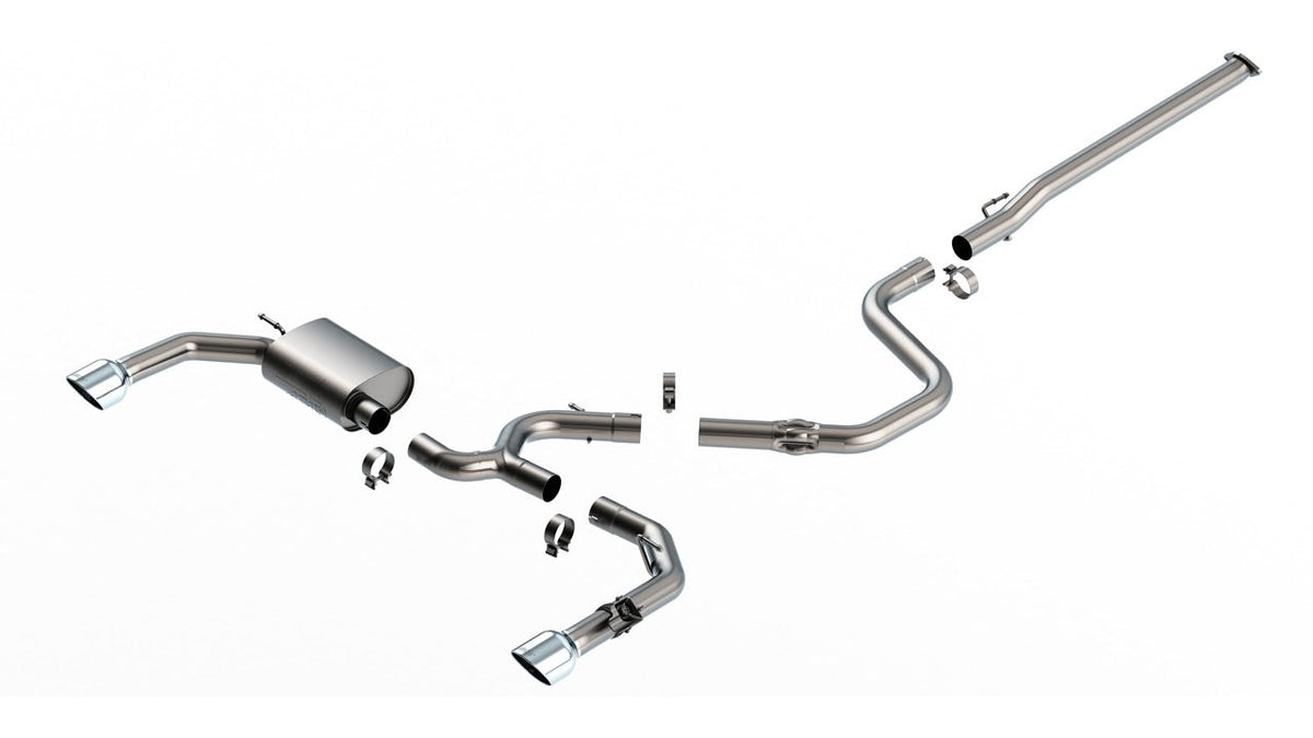 Borla Cat-Back Exhaust System - Bright Chrome Tips | 2022-2023 Hyundai Elantra N (140925)