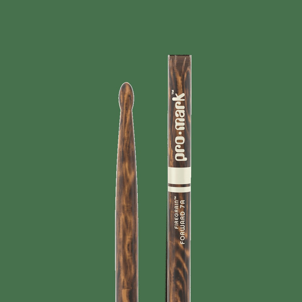 Classic Forward 7A FireGrain Hickory Drumstick, Oval Wood Tip