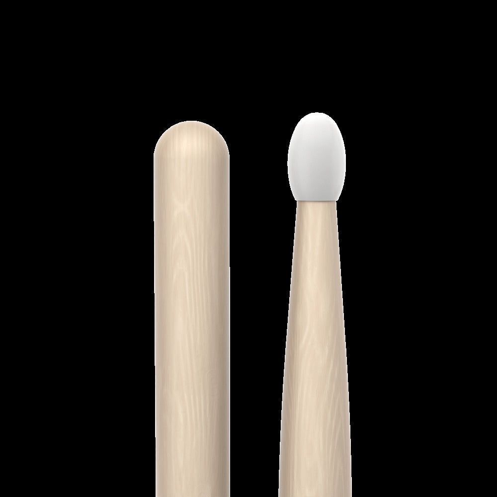 Classic Forward 5B Raw Hickory Drumstick, Oval Nylon Tip
