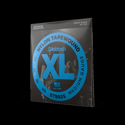 50-105 Medium, Short Scale, XL Nylon Tapewound Bass Strings