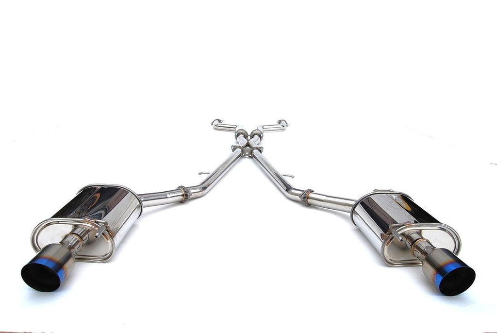 Invidia Q300 Catback Exhaust w/Single Layer Titanium Tips | 2007-Up Infiniti G35/G37 Sedan (HS07IG4G3T)