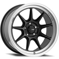 Konig Countergram Matte Black w/ Matte Machined Lip 15x9 | 4x100 (CT95100355)