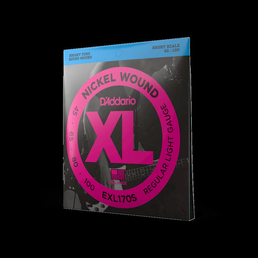 45-100 Regular Light, Short Scale, XL Nickel Bass Strings