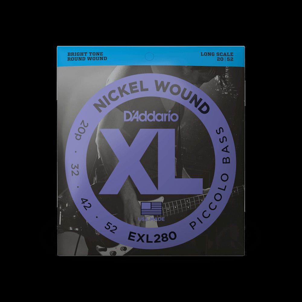 20-52 Piccolo, Long Scale, XL Nickel Bass Strings