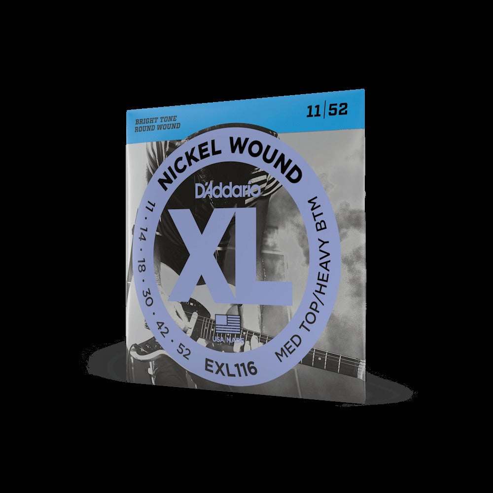 11-52 Medium Top/Heavy Bottom, XL Nickel Electric Guitar Strings