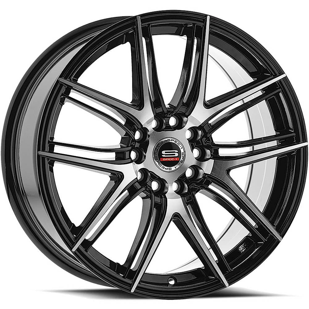 Spec-1 Wheels SP-56 Gloss Black Machined 20x8.5 | 5x114.3/5x120 (SP-5620853838GBM)