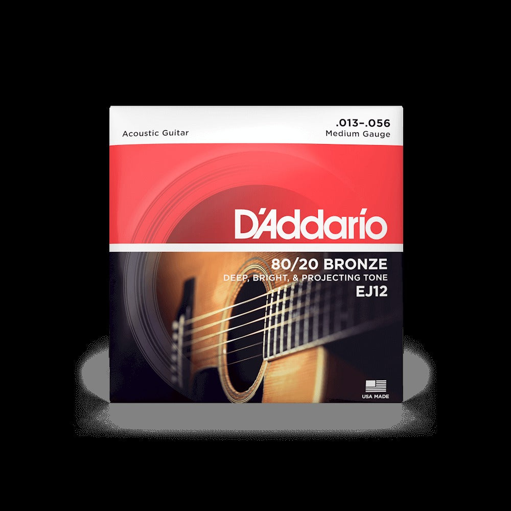 13-56 Medium, 80/20 Bronze Acoustic Guitar Strings