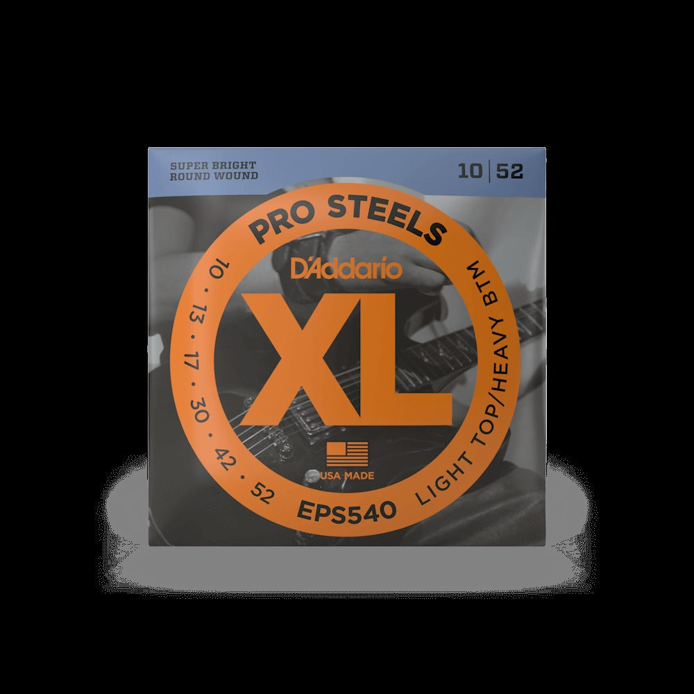 10-52 Light Top/Heavy Bottom, XL ProSteels Electric Guitar Strings