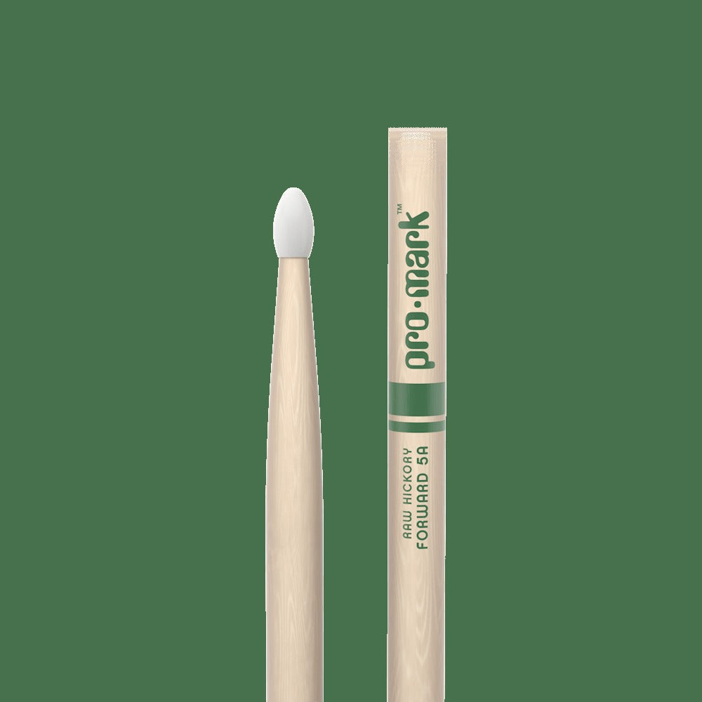 Classic Forward 5A Raw Hickory Drumstick, Oval Nylon Tip