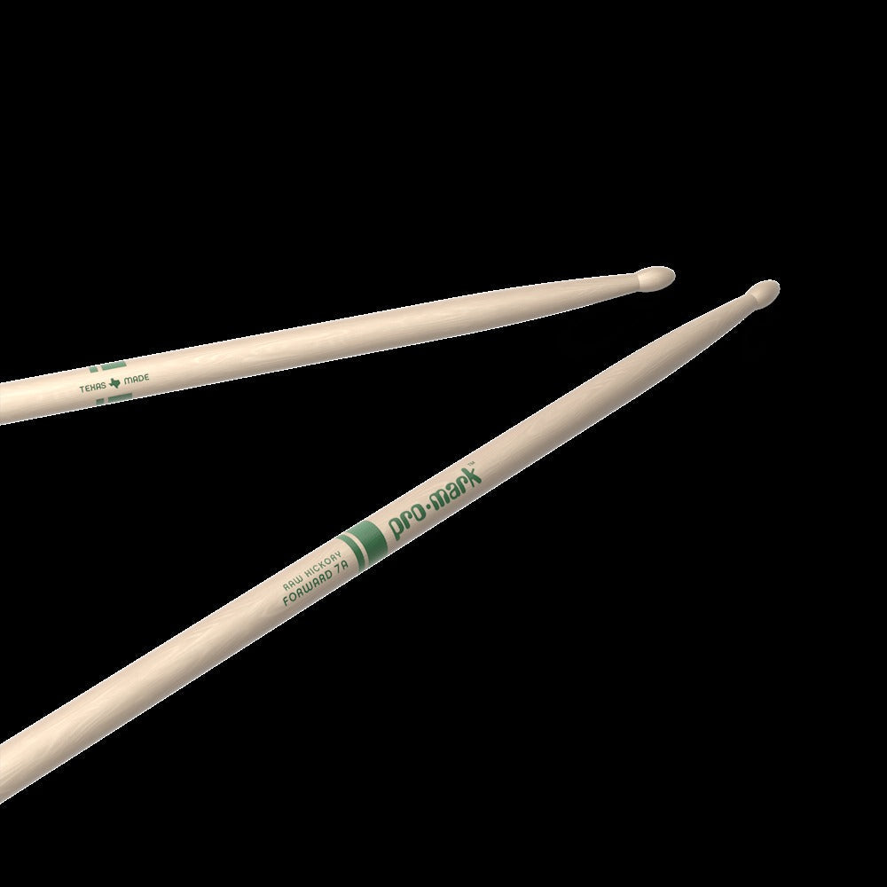 Classic Forward 7A Raw Hickory Drumstick, Oval Wood Tip