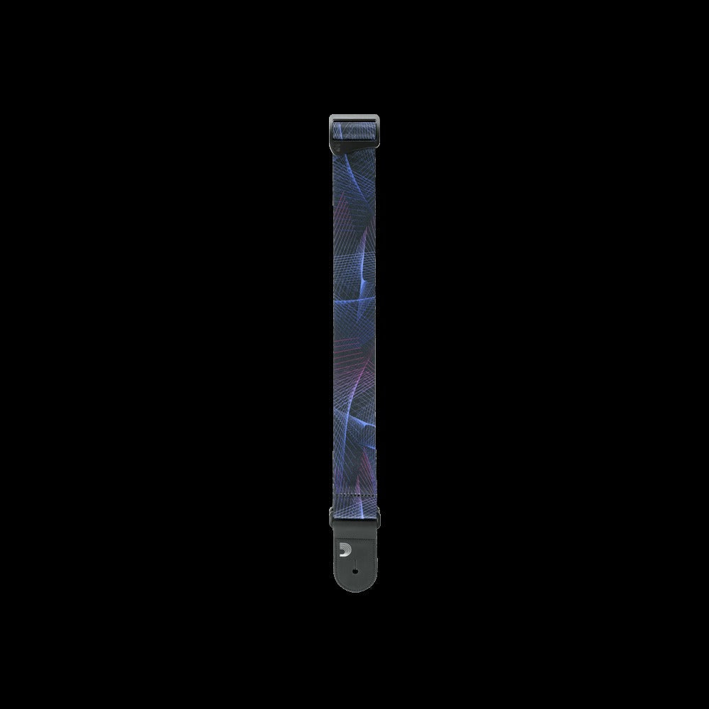 Outrun Polyester Guitar Strap, Kaleidoscope