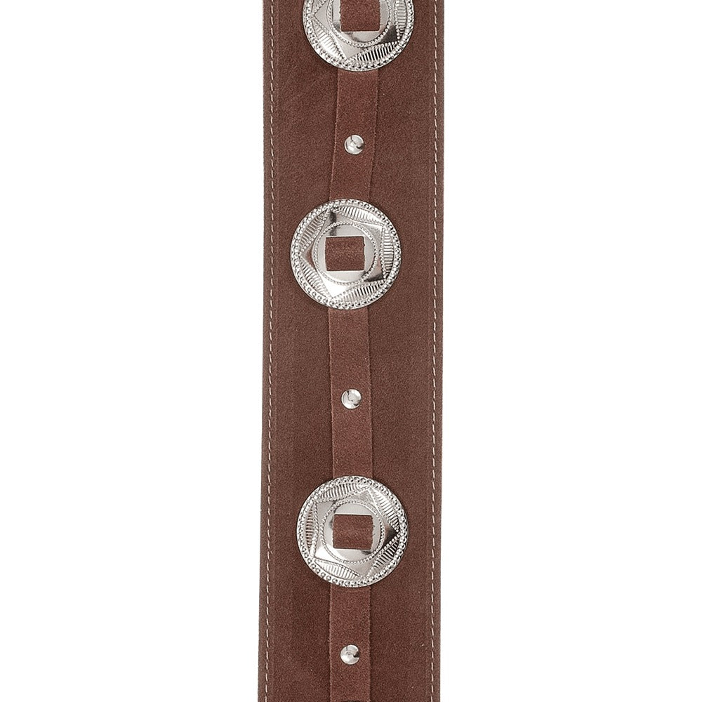 Conchos Leather Guitar Straps