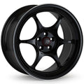 Enkei PF06 Black w/ Machined Lip Ring 18x9 | 5x114.3 (545-890-6538BKM)